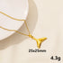 Stainless Steel Textured Starfish Pendant Necklace