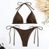 Lace Up Micro Bikini Set for Women