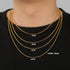 Long Box Chain Necklace in Stainless Steel