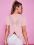 Women's Loose Fit Yoga Top with Mesh Back