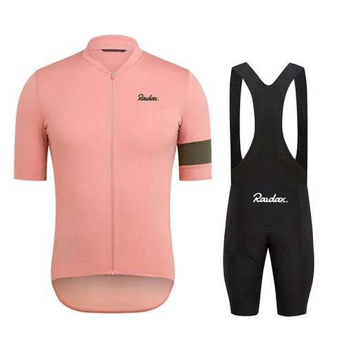 Raudax Men's Short Sleeve Cycling Jersey Set