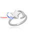Four Clover Rotating Anxiety Ring - Adjustable Gold