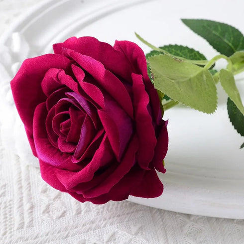 20 Pcs Artificial Velvet Silk Rose Bouquet