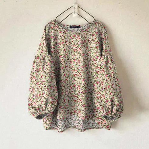 Floral Long Sleeve Blouse for Women