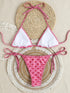 Floral Print Triangle Bikini Set with Brazilian Bottoms