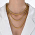 Dainty Gold Rope Chain Necklace - Waterproof Stainless Steel