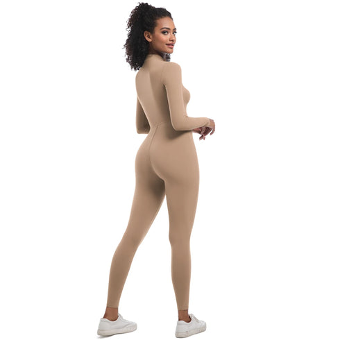 Women's Seamless Long Sleeve Sports Bodysuit