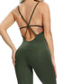Women Jumpsuit Fitness Crisscross Backless Bodysuits Gym Active Sport One Piece Summer Casual Wear Sexy