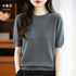 Merino Wool O-Neck Sweater for Women