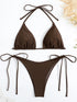 Lace Up Micro Bikini Set for Women