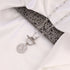 316L Stainless Steel Carved Queen Coin Pendant Necklace