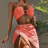 Women's Four-Piece Mesh Bikini Cover-Up Set