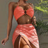 Women's Four-Piece Sexy Mesh Bikini Cover-Up Set