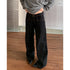 High Waist Blue Wide Leg Jeans for Women
