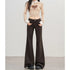 Women's High Waist Wide Leg Denim Trousers