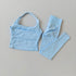 Seamless Women's Sports Fitness Set with High-Waisted Leggings