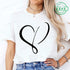 Women’s Heart Design Casual T-Shirt