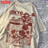 Tokyo Sakura Print Oversized Women's T-Shirt
