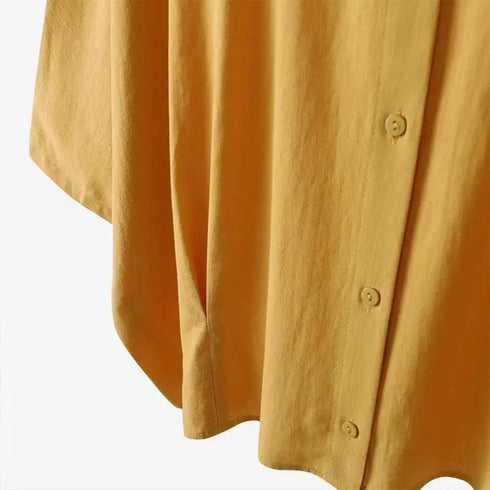 ZANZEA Elegant 3/4 Sleeve Lapel Neck Blouse for Women