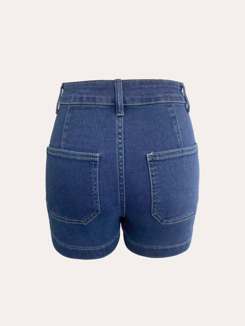 High Waist Denim Shorts for Women