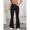 High Waist Black Flare Jeans for Women