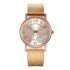 Elegant Rose Gold Heart Dial Watch for Women Waterproof Luxury