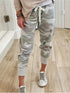 Plus Size Camouflage Print Jogger Pants for Women