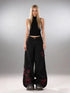 Women's Baggy Butterfly Jeans in Black