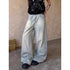 Women's Light Blue Wide Leg Jeans