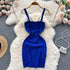 Women’s Backless Knitted Mini Dress
