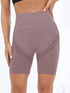 Women's High Waisted Seamless Fitness Shorts