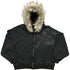 Y2K Aesthetic Faux Fur Collar Zip-Up Hoodie