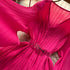 Purple Solid Casual Pullover V-Neck Loose Flare Sleeve Folds No Belt Women's Blouse Shirt Female Clothing Tops 2024 Fashion