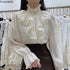 Elegant Ruffled White Blouse for Office Wear