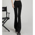 High Waist Black Flare Jeans for Women