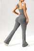 Seamless Flared Pants & Ribbed Tank Top Set
