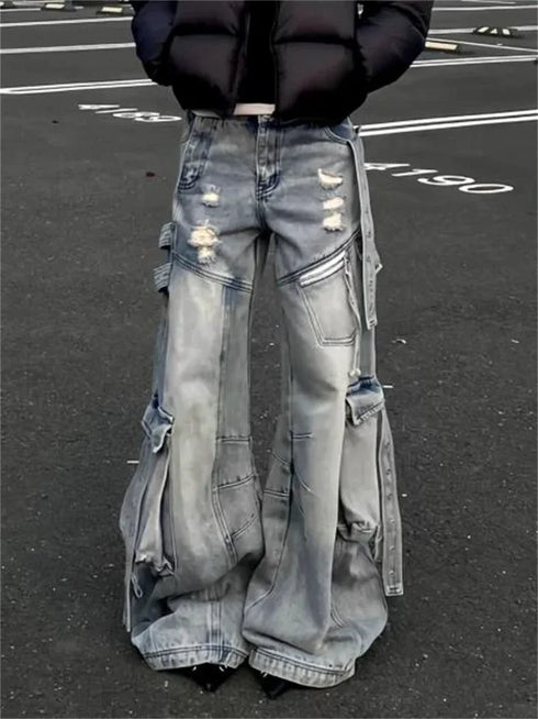 High Waisted Black Wide Leg Jeans for Women