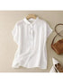 Plus Size Short Sleeve Loose Blouse for Women