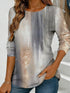 Women's Floral Watercolour Print Long Sleeve Top
