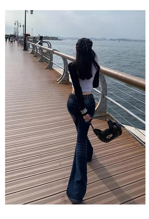 High Waist Flared Women's Jeans