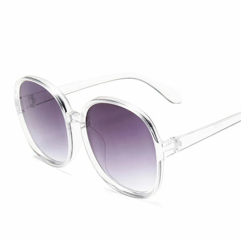 Round Frame Oversized Sunglasses for Women