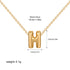 3D Bubble Initial A-Z Mini Necklace - Gold Plated
