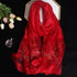 Luxury Silk Floral Shawl Scarf for Women