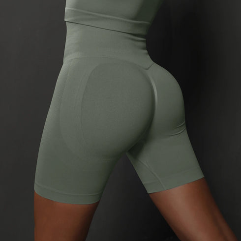 Seamless High Waist Yoga Shorts for Women