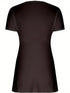 Plus Size V-Neck Short Sleeve Casual T-Shirt in Black