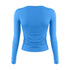 Womens Long Sleeve Bodycon Crop Top - Solid Colours