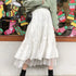 Long Tulle Midi Skirt with High Waist Design