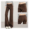 Women's High Waist Wide Leg Denim Trousers