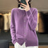 100% Pure Merino Cashmere O-Neck Cardigan for Women