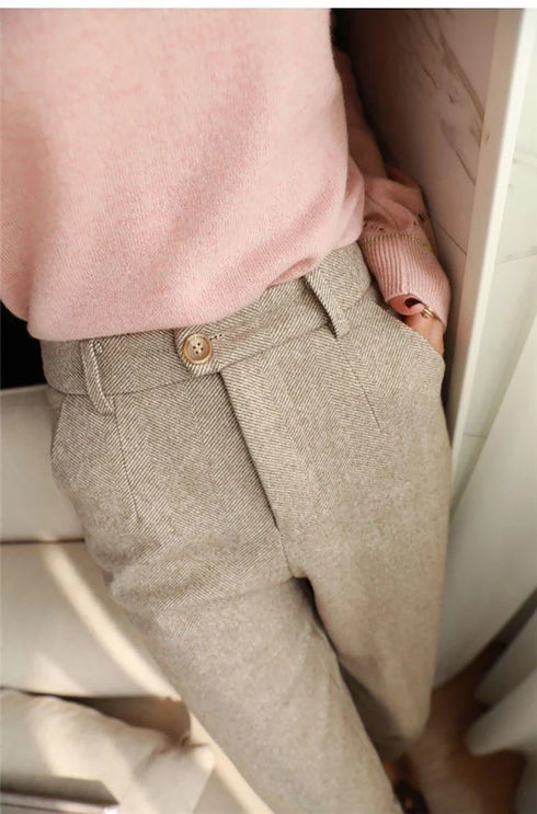 High Waisted Plus Size Pencil Pants for Women
